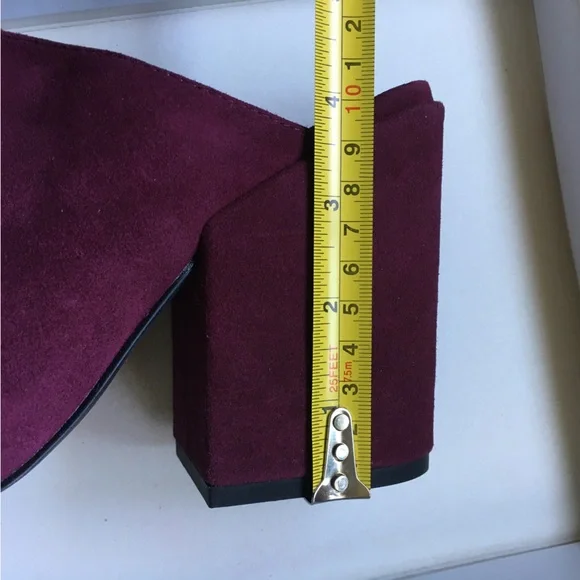 Burgundy Suede Clogs - Picture 10 of 10